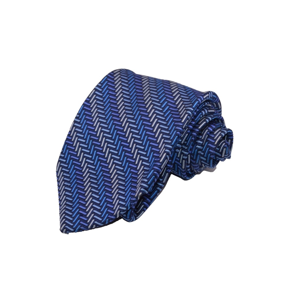 Brooks Brothers Makers Necktie Blue Geometric Tie